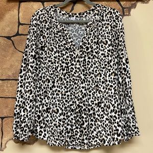 Leopard print Old Navy top